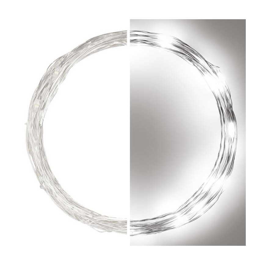 LED Vanjski Božićni lanac 40xLED/9m IP44 hladna bijela