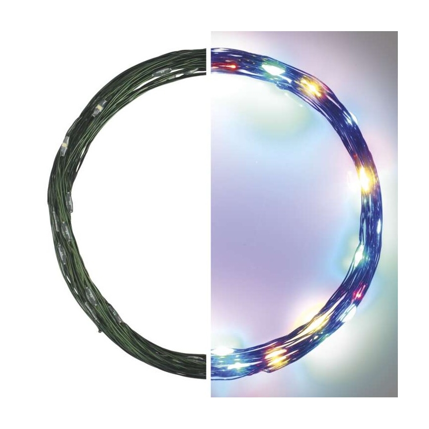 LED Vanjski Božićni lanac 40xLED/9m IP44 multicolor