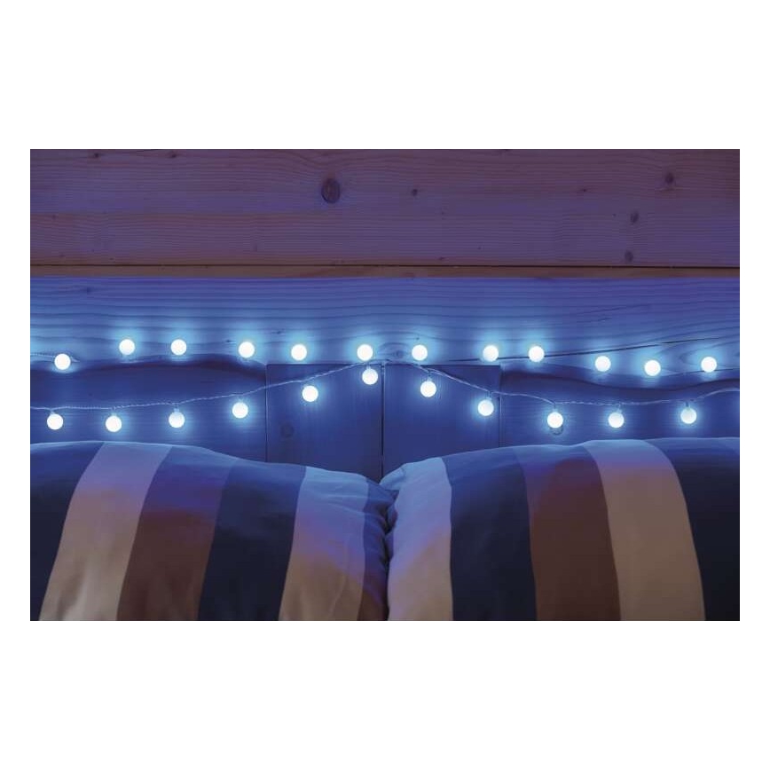 LED Vanjski Božićni lanac 40xLED/9m IP44 plava