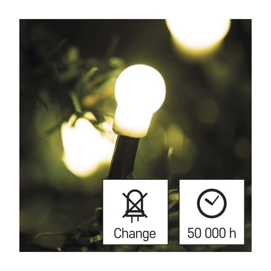 LED Vanjski Božićni lanac 480xLED/53m IP44 topla bijela