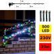LED Vanjski Božićni lanac 500xLED 35m IP44 multicolor