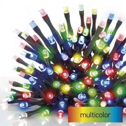 LED Vanjska božićna girlanda 50xLED/5m IP44 višebojna