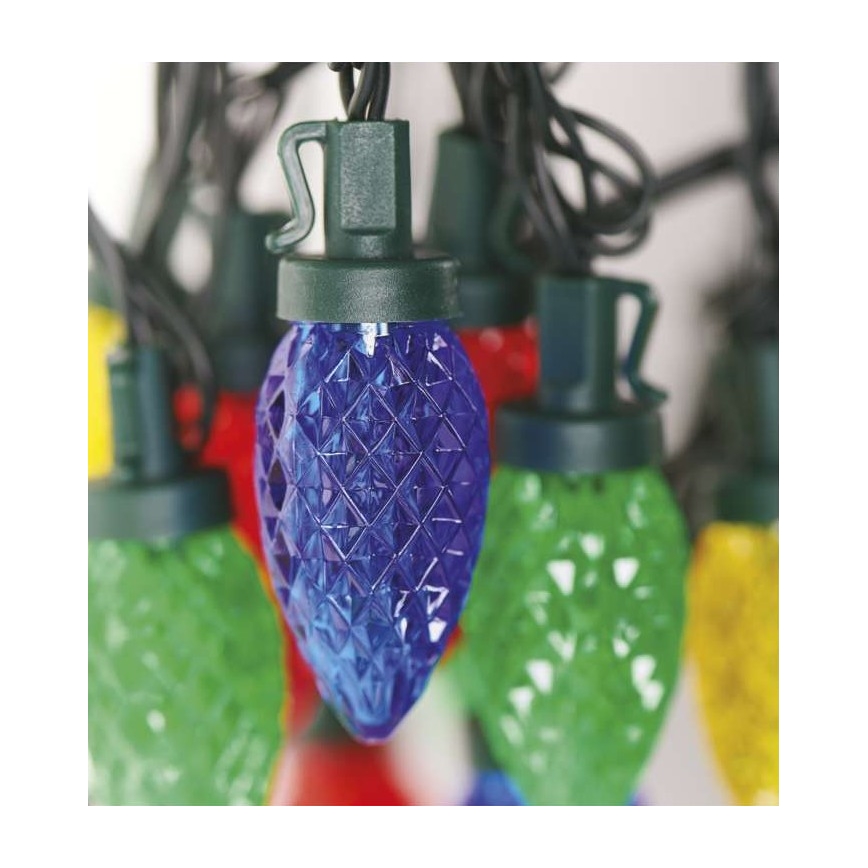 LED Vanjski Božićni lanac 50xLED/8 načina rada 14,8m IP44 multicolor
