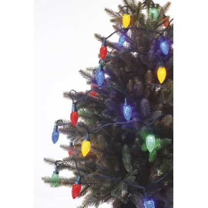 LED Vanjski Božićni lanac 50xLED/8 načina rada 14,8m IP44 multicolor