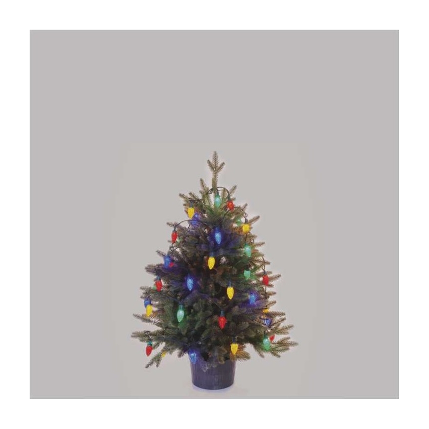 LED Vanjski Božićni lanac 50xLED/8 načina rada 14,8m IP44 multicolor