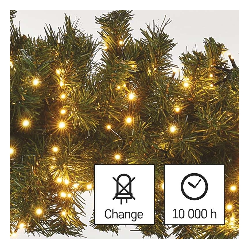 LED Vanjski Božićni lanac 600xLED/17m IP44 vintage