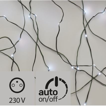 LED Vanjski Božićni lanac 75xLED 12,5m IP44 hladna bijela
