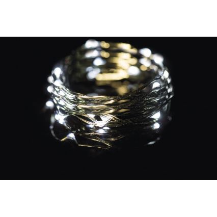 LED Vanjski Božićni lanac 75xLED 12,5m IP44 hladna bijela
