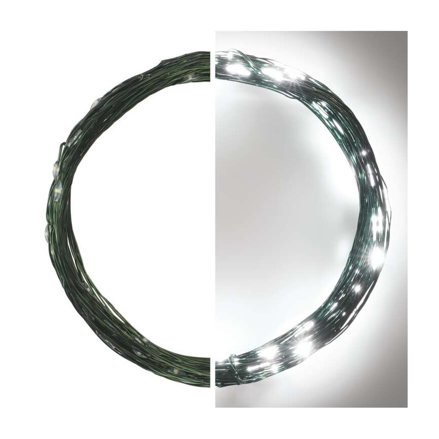 LED Vanjski Božićni lanac 75xLED/12,5m IP44 hladna bijela