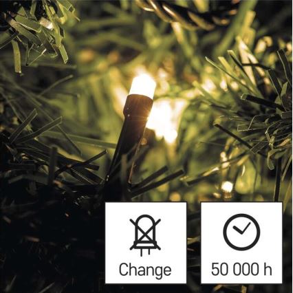 LED Vanjski Božićni lanac 80xLED/13m IP44 topla bijela