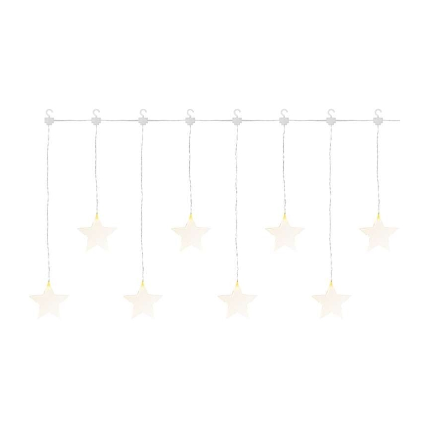 LED Vanjski Božićni lanac 8xLED/5,84m IP44 zvijezde