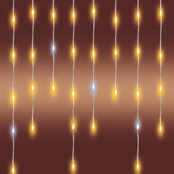 LED vanjski božićni niz 1200xLED/230V 25x0,56 m IP44 topla bijela/hladna bijela