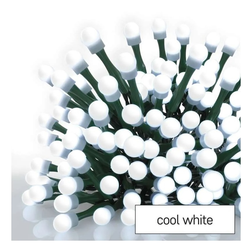 LED vanjski božićni niz 480xLED/8 funkcija 53m hladno bijela IP44