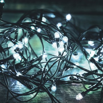 LED Vanjski božićni niz 500xLED/230V 8 funkcija 40 m IP44 hladno bijela