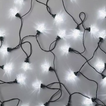 LED vanjski božićni niz 50xLED/8 funkcija 14,8 m IP44 hladno bijela