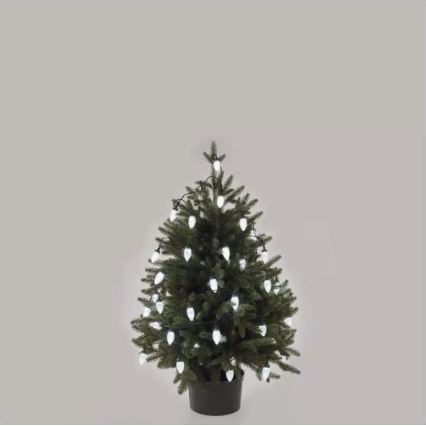 LED vanjski božićni niz 50xLED/8 funkcija 14,8 m IP44 hladno bijela