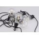 LED Vanjski dekorativni lanac 10xA60 7,5m IP44 topla bijela
