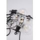 LED Vanjski dekorativni lanac 10xA60 7,5m IP44 topla bijela