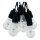 LED vanjski dekorativni lanac 10xLED/0,15W/230V 3,8 m IP44 crna