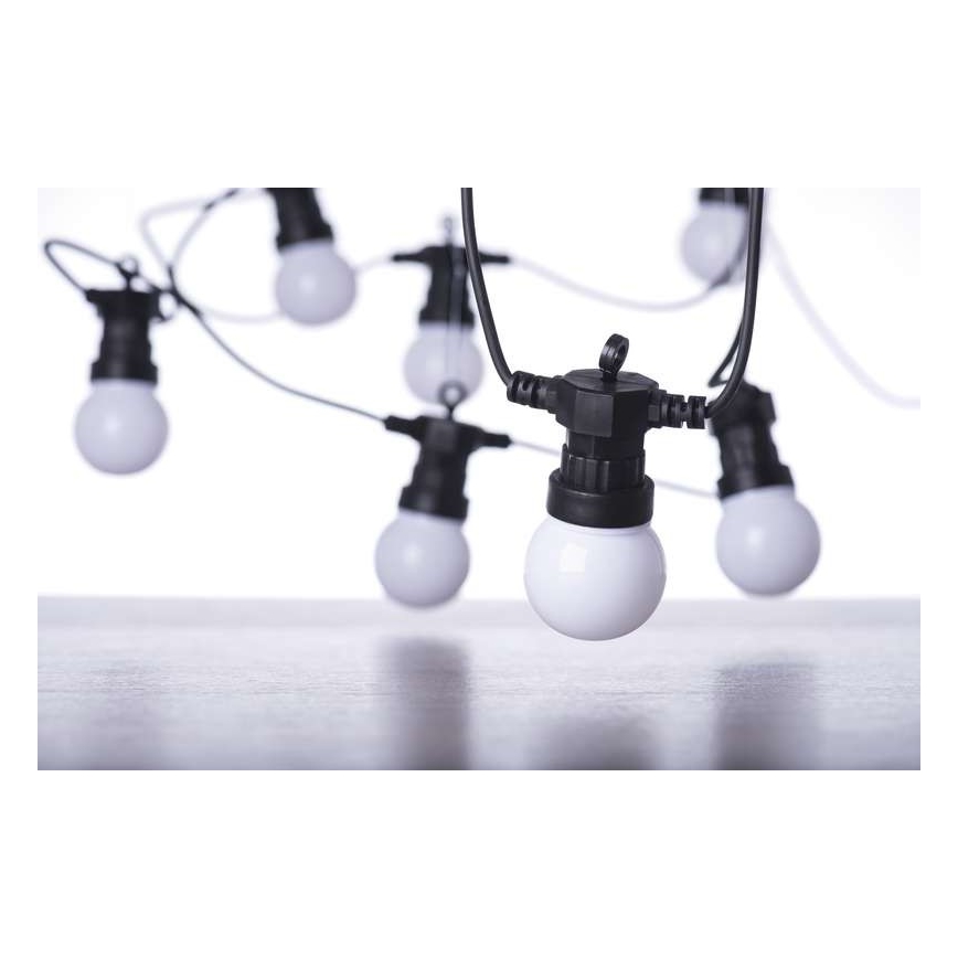LED Vanjski dekorativni lanac 10xLED/10m IP44 bijela