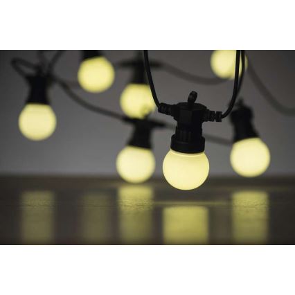 LED Vanjski dekorativni lanac 10xLED/10m IP44 bijela