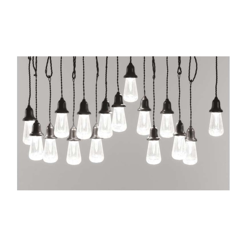 LED Vanjski dekorativni lanac 16xLED 8,6m IP44 hladna bijela