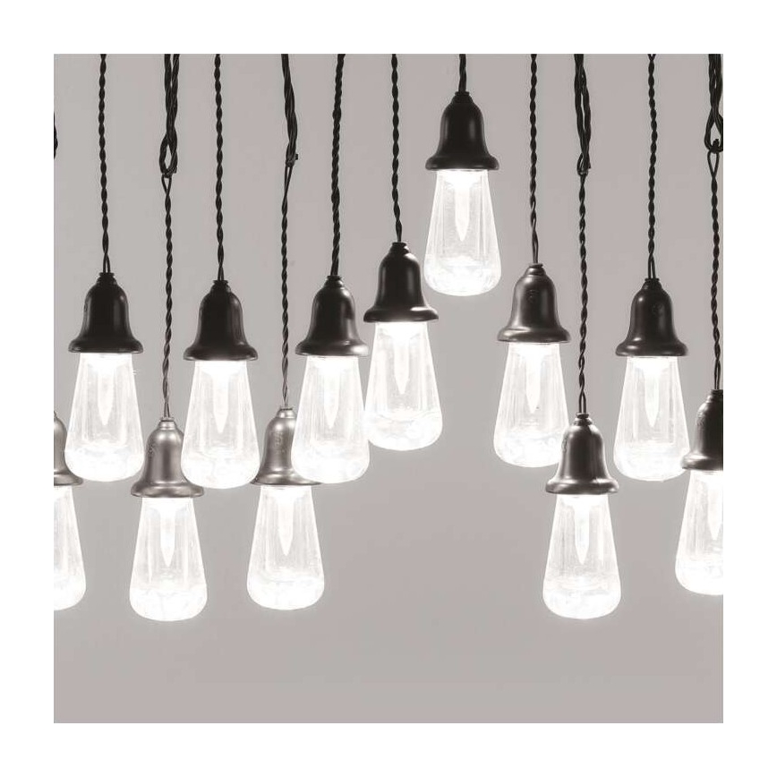 LED Vanjski dekorativni lanac 16xLED 8,6m IP44 hladna bijela