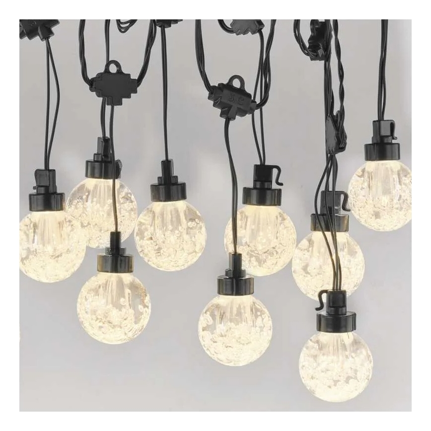 LED Vanjski dekorativni lanac 20xLED/12,6m IP44 toplo bijela