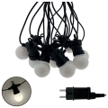 LED vanjski dekorativni niz 10xLED/0,36W/230V 4,5 m IP44 crna
