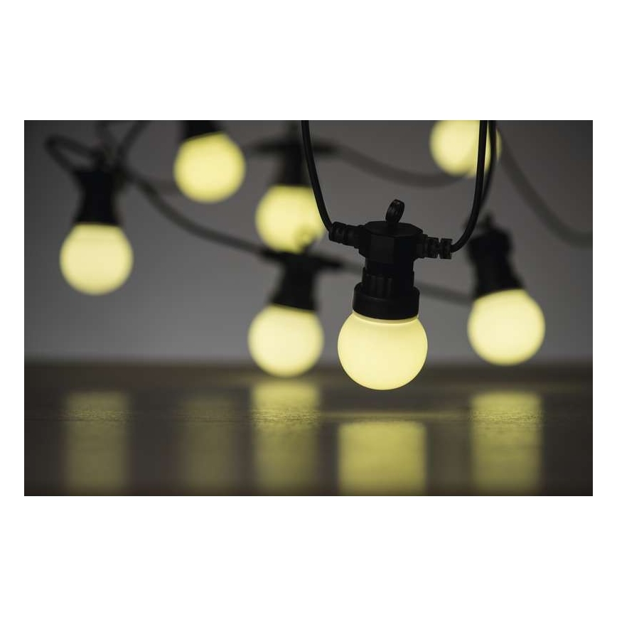 LED vanjski dekorativni niz 10xLED/10m IP44 bijela
