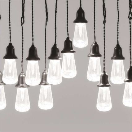 LED vanjski dekorativni niz 16xLED 8,6m IP44 hladno bijela