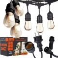 LED vanjski dekorativni niz 20xE27/1W/230V 11,44 m IP44 crna
