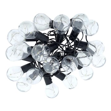 LED vanjski dekorativni niz 20xLED/0,075W/230V 5,8 m IP44 crna