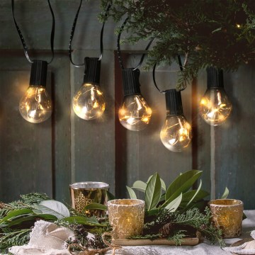 LED vanjski dekorativni niz GIRLANDA 10xLED/3xAA 3m IP44 topla bijela