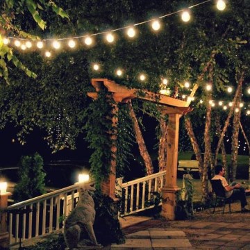 LED Vanjski dekorativni niz GIRLANDA G45 10xE27/230V 8m IP44 topla bijela