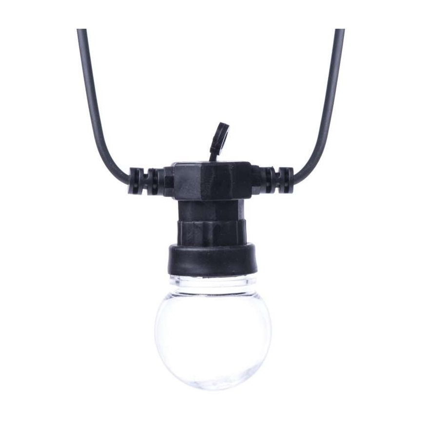 LED vanjski dekorativni svjetlosni niz 10xLED/10m IP44 proziran