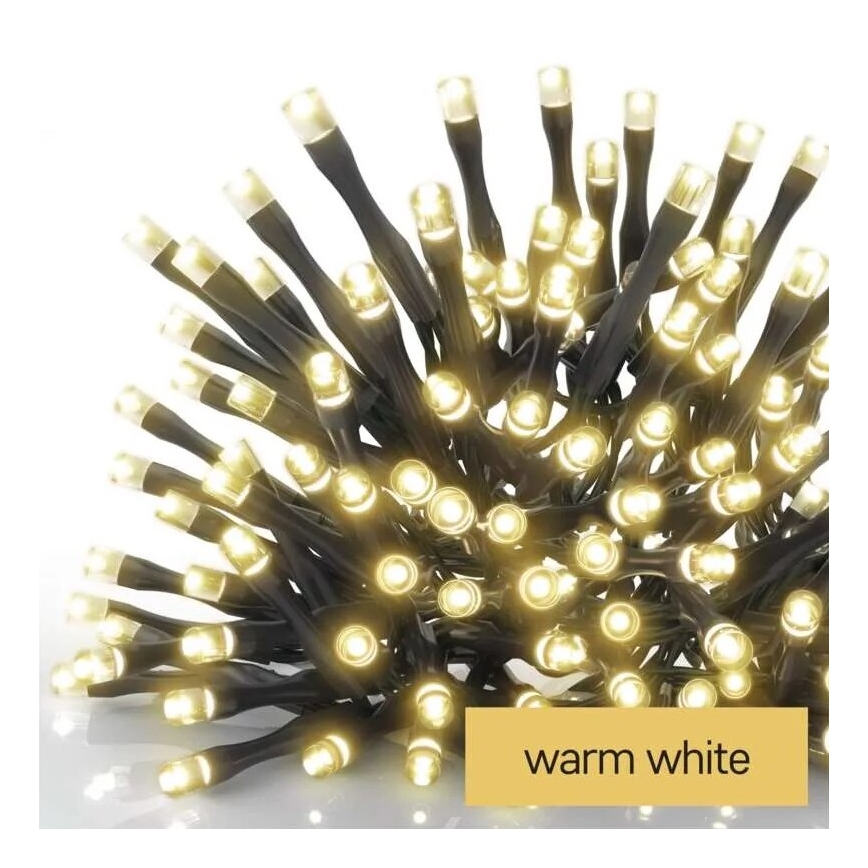 LED Vanjski  lanac 100xLED/1x2m IP44 topla bijela