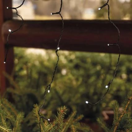 LED Vanjski  lanac 100xLED/2,5x0,9m IP44 hladna bijela