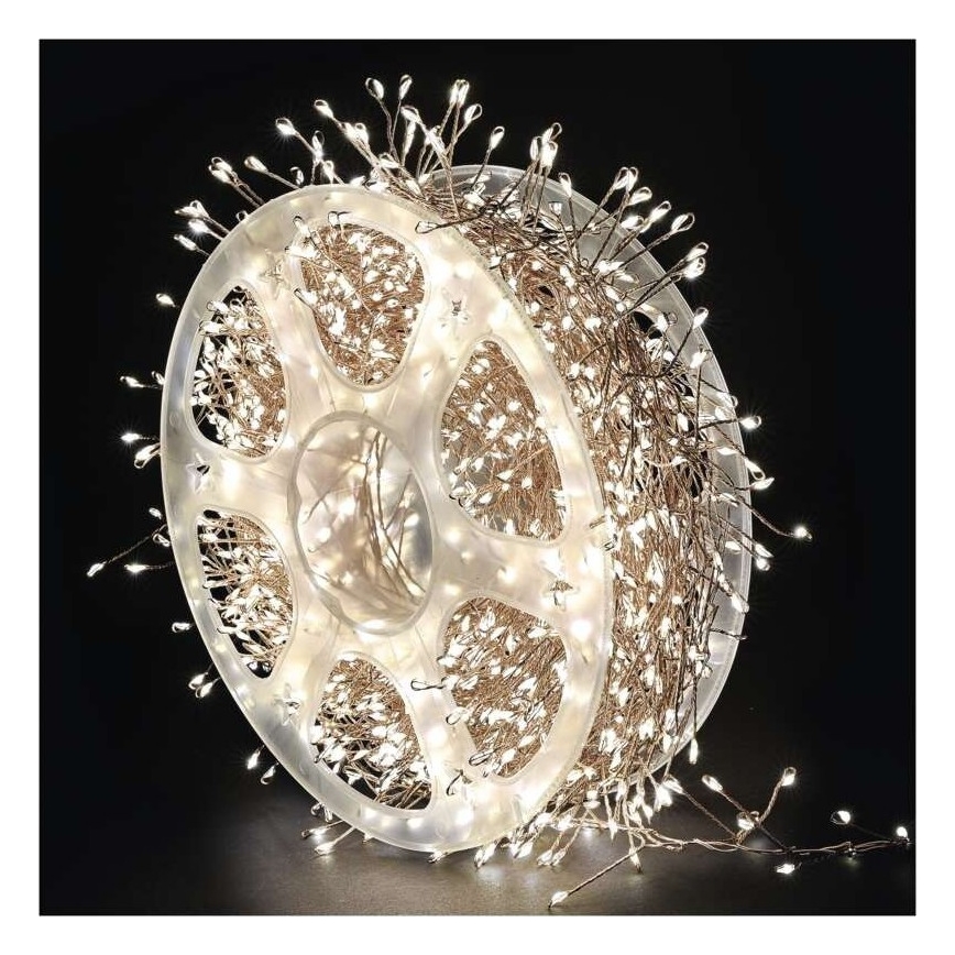 LED vanjski lanac 1440xLED/8 funkcija 14,4m IP44 topla bijela