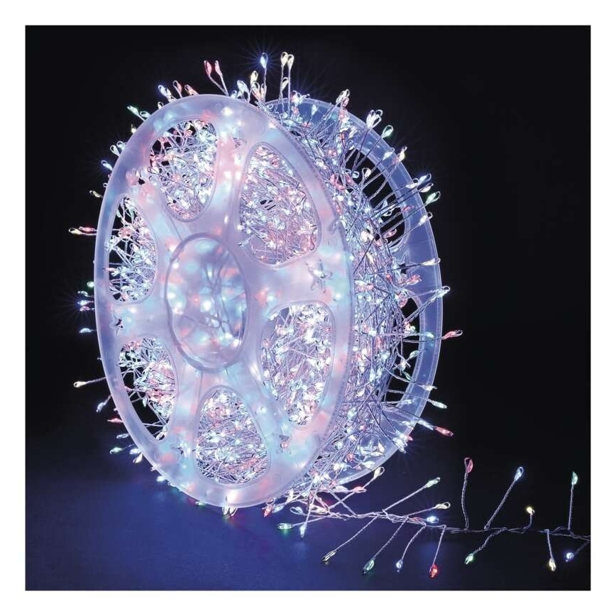 LED vanjski lanac 1920xLED/8 funkcija 19,2m IP44 višebojni