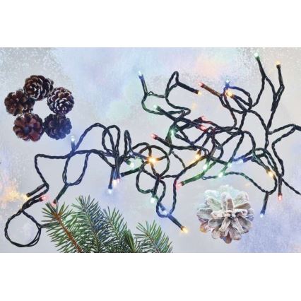 LED vanjski lanac 80xLED/13m IP44 višebojan