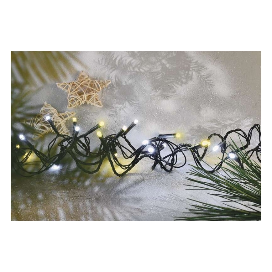 LED  vanjski lanac 80xLED/2 funkcije 13m IP44 topla/hladna bijela