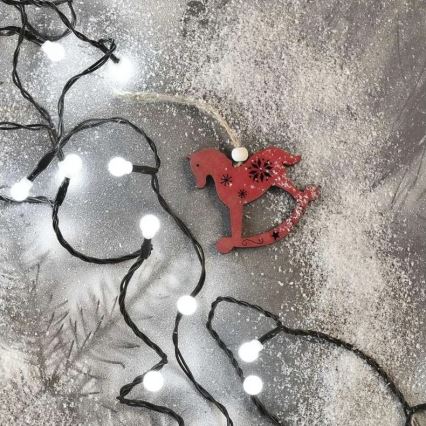 LED vanjski lanac 80xLED/8 funkcija 13 m hladno bijela IP44