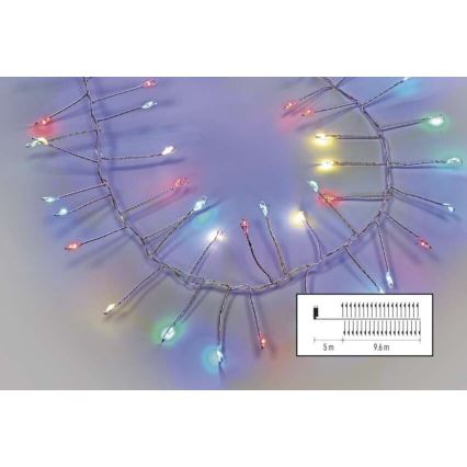 LED vanjski lanac 960xLED/8 funkcija 9,6m IP44 višebojno