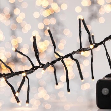 LED vanjski lanac CLUSTER 588xLED/8 funkcija 8,5 m IP44 topla bijela