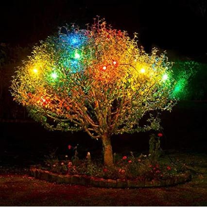 LED Vanjski lanac EASY CONNECT 8xE27 5m IP44 multicolor