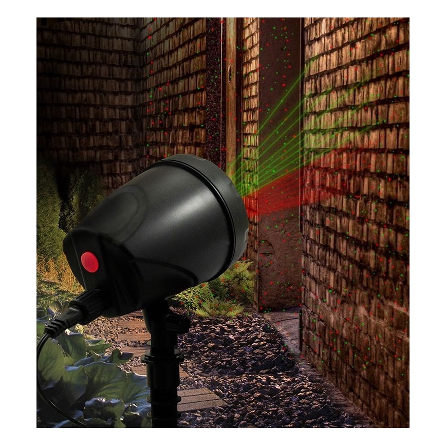 LED Vanjski laserski projektor LED/5W/230V IP44