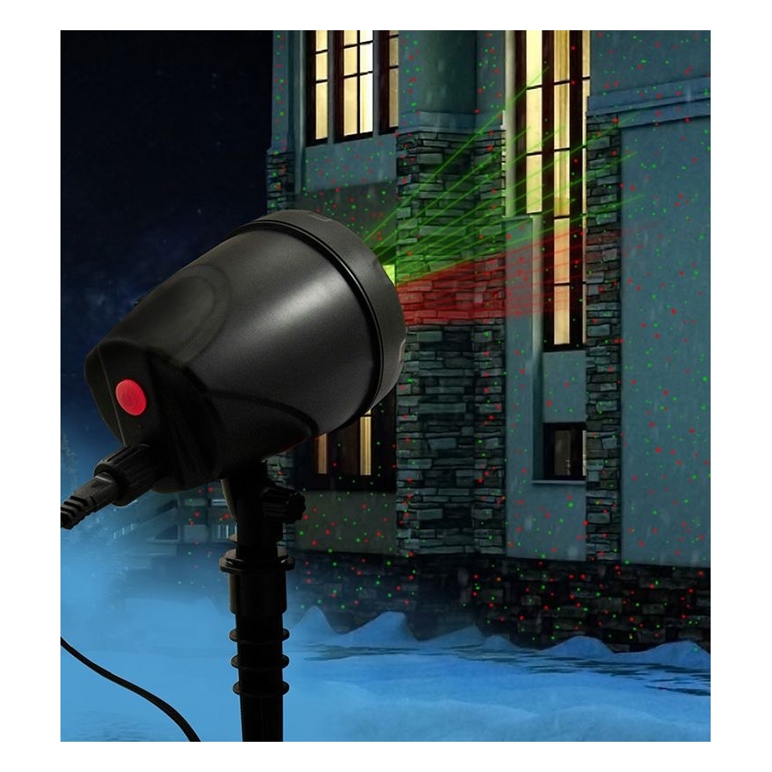 LED Vanjski laserski projektor LED/5W/230V IP44