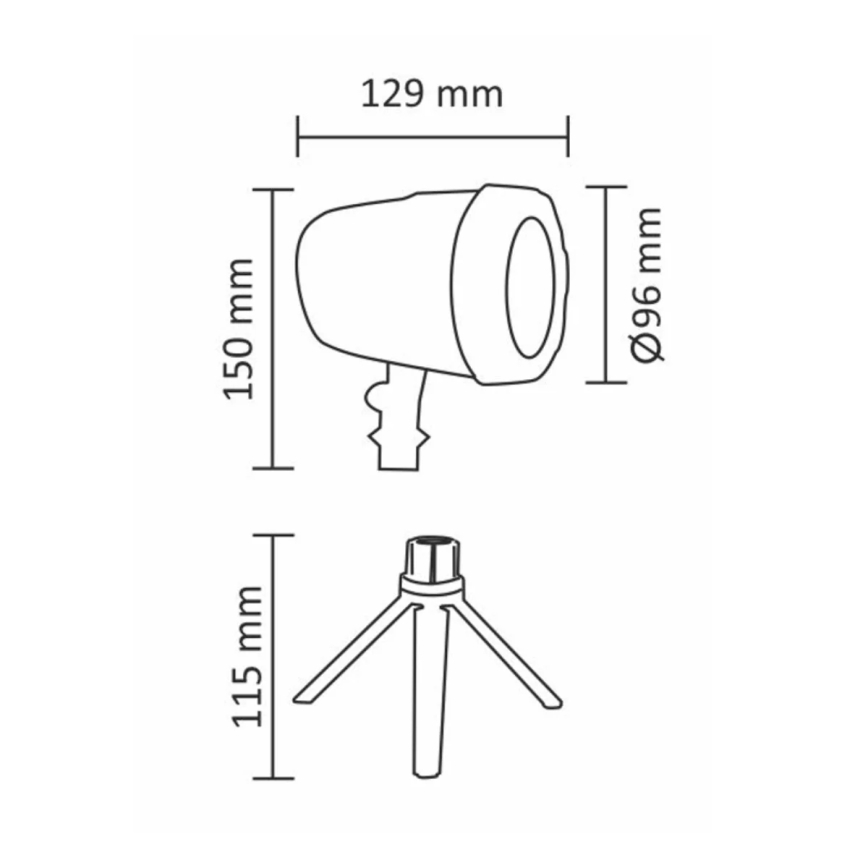 LED Vanjski laserski projektor LED/5W/230V IP44