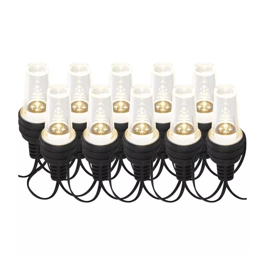 LED  vanjski niz 10xLED/9,5 m IP44 hladno bijela